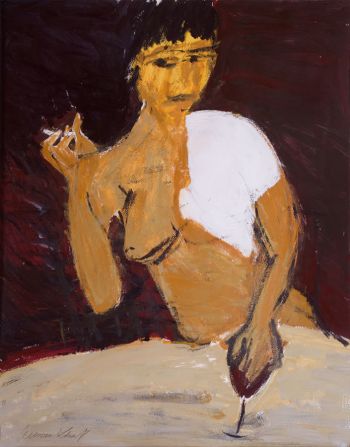 Woman with White Shoulder
